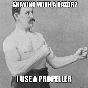 overly manly man
