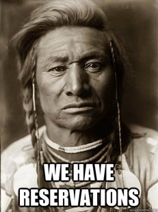 Unimpressed American Indian