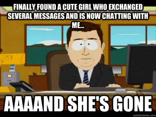 and its gone