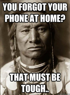 Unimpressed American Indian