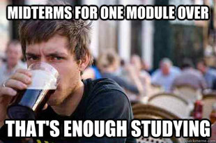 Lazy College Senior