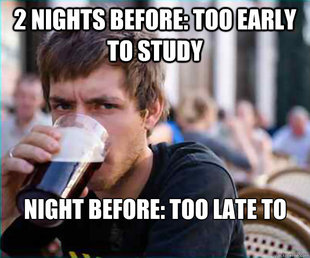 Lazy College Senior