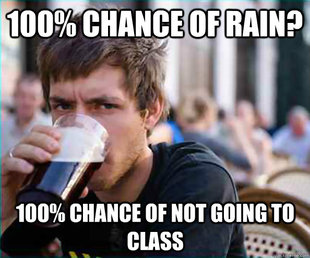 Lazy College Senior