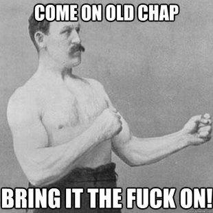 overly manly man