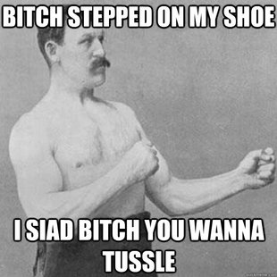 overly manly man