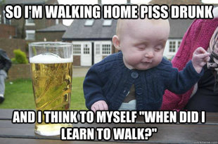 drunk baby