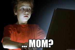 scared first day on the internet kid