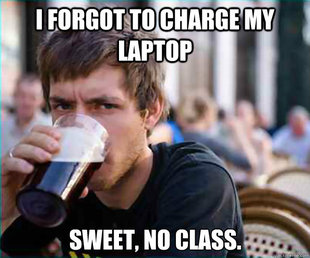 Lazy College Senior