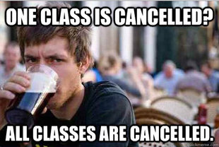 Lazy College Senior