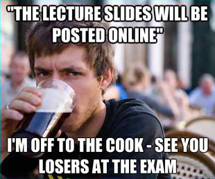 Lazy College Senior