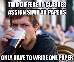 Lazy College Senior