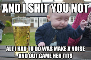 drunk baby