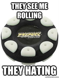 thug roller hockey puck