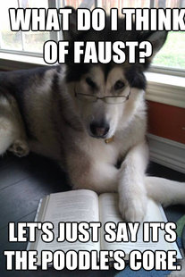 Condescending Literary Pun Dog