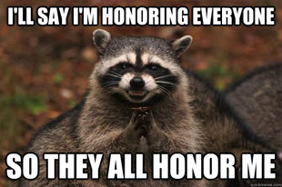 Evil Plotting Raccoon
