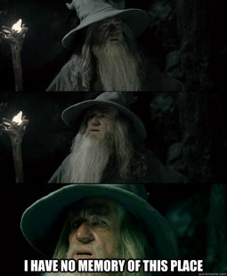 Confused Gandalf