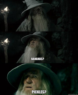 Confused Gandalf