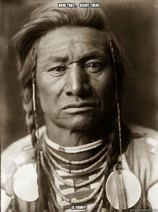 Unimpressed American Indian