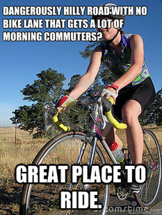 Scumbag cyclist