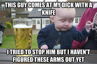 drunk baby