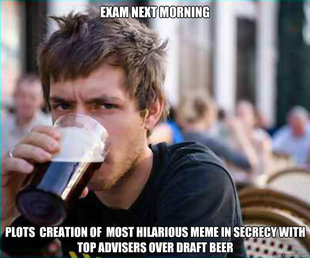 Lazy College Senior