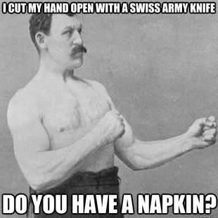 overly manly man