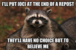 Evil Plotting Raccoon