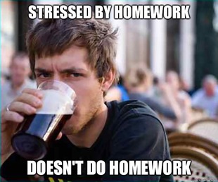 Lazy College Senior