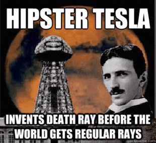 hipster tesla