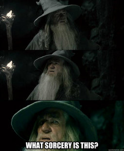 Confused Gandalf