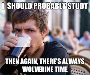 Lazy College Senior