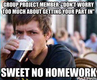 Lazy College Senior