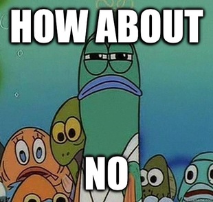 Serious fish SpongeBob