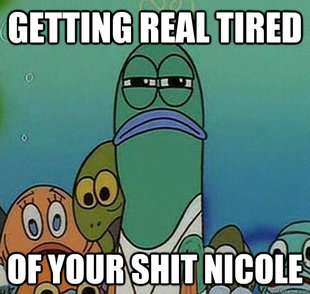 Serious fish SpongeBob