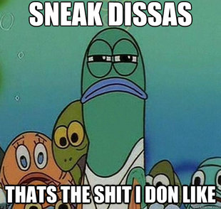 Serious fish SpongeBob