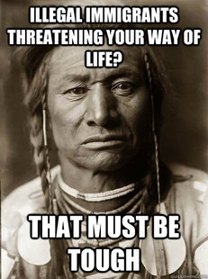 Unimpressed American Indian
