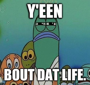 Serious fish SpongeBob