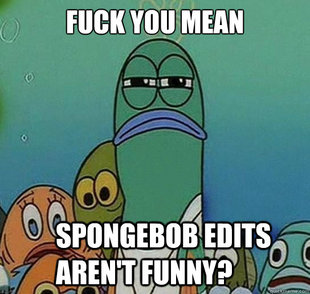 Serious fish SpongeBob