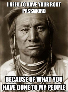 Unimpressed American Indian