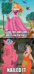 Sleeping Beauty dress nailed it