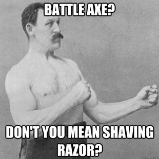 overly manly man