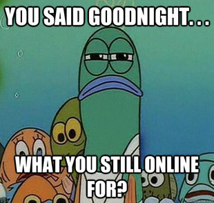 Serious fish SpongeBob