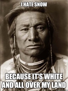 Unimpressed American Indian