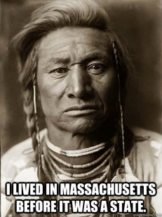 Unimpressed American Indian