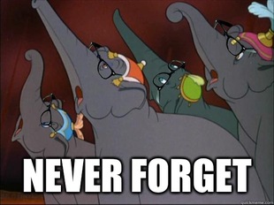 Hipster Dumbo Elephants