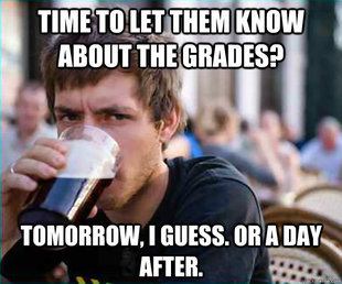 Lazy College Senior