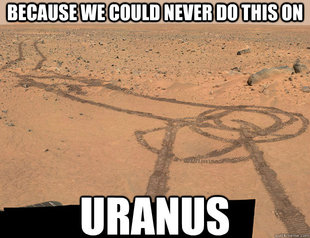 Mars and Uranus