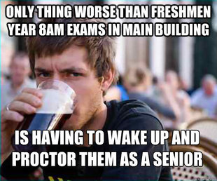 Lazy College Senior
