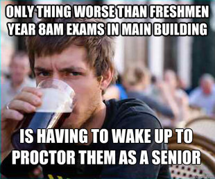 Lazy College Senior