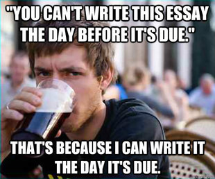 Lazy College Senior